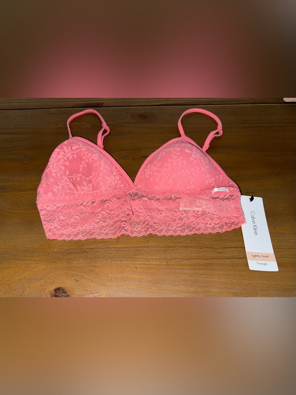 Calvin Klein Coral Lace Bralette